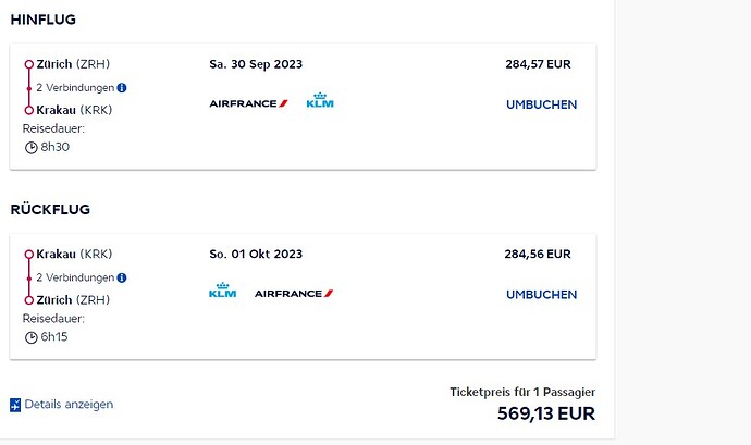 ZRH -KRK
