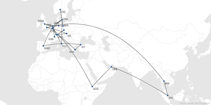 Flightmap BER-AMS-MAN-AMS-CPH-AMS-ZWE-ZYR-ZWE-AMS-HAJ BER-AMS-LHR-AMS-GVA_BSL-AMS-HAJ_BER-CPH-BRU-FCO-CPH-OSL-CPH-BRU-ADD-DXB-SIN-BKK-LHR-VIE-ZRH-PRG-ZRH-ATH-IST-MAD-AMS-CPH-BER