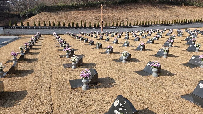 Gräber en masse in Gwangju, wegen des Massakers von 1980